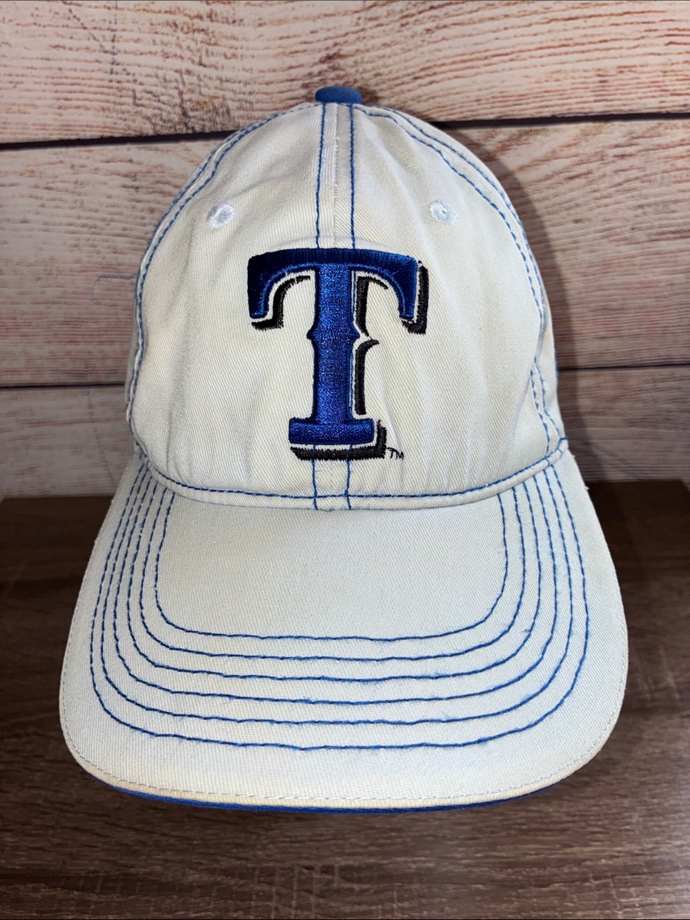 Pre Owned Texas Rangers Brewer Bears Distressed Melonwear Hat